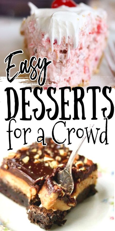 Easy Potluck Desserts, Easy Desserts For A Crowd, Summer Desserts Easy Healthy, Easy Potluck, Comfort Food Desserts, Romantic Desserts, Potluck Desserts, Healthy Summer Desserts, Dessert Bar Recipe