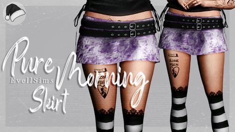 Alt Sims, Scene Skirt, Ts4 Clothes, Alpha Cc, Clothes Cc, Sims 4 Black Hair, Sims Clothes, Sims Packs, Cc Clothes