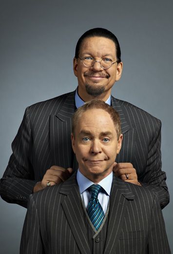 An Interview with Penn and Teller. Comedy legends on Magic Goes Wrong Comedy Theatre, Penn And Teller, Superhero Family, The Incredible True Story, Blood Drive, Science Guy, Carrot Top, Johnny Carson, Bank Robbery