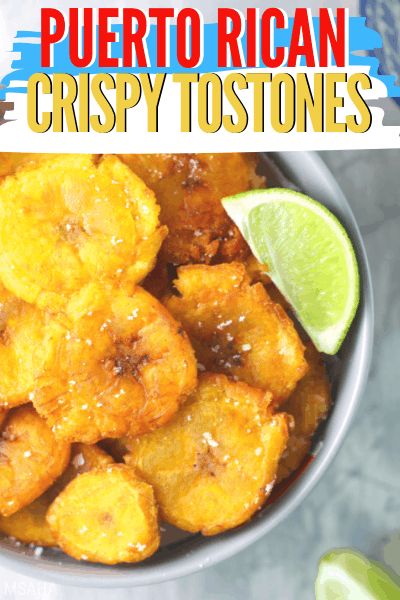 Delicious crispy salted Puerto Rican tostones, made with green plantain, a right amount of oil and a touch of sea salt or for a garlic flavor, add garlic salt. Puerto Rican Tostones, Puerto Rican Chicken Stew, Plantains Recipe, Fried Plantain Recipe, Whole Roast Chicken Recipe, Vegan Quesadilla, Sofrito Recipe, Recetas Puertorriqueñas, Beautiful Recipes