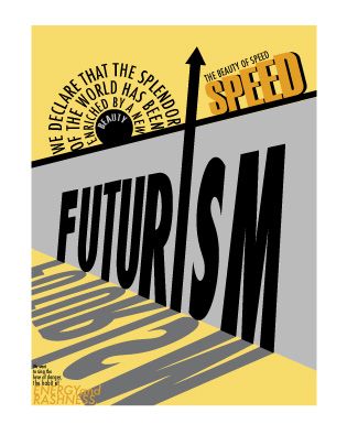 Futurism | 116nsternhagen Perspective Typography Poster, Movement Poster Design, Futurism Poster Design, Futurism Graphic Design, Futurism Art Movement, Futurism Poster, Futurism Design, Design Manifesto, Shadow Poster