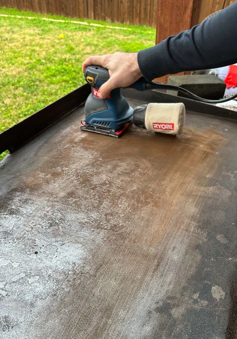 How To Restore Blackstone Griddle, How To Reseason Blackstone Griddle, Restore Blackstone Griddle, Blackstone Grill Table Diy, Reseasoning Blackstone, How To Clean A Blackstone Griddle, Blackstone Cleaning, Blackstone Seasoning, Blackstone Ideas