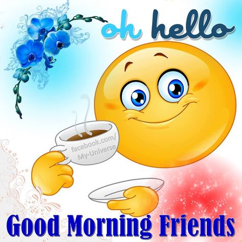 Oh Hello Good Morning Friends Pictures, Photos, and Images for Facebook, Tumblr, Pinterest, and Twitter Good Morning Hello Kitty, Hello Good Morning, Morning Quotes For Friends, Good Morning My Friend, Friends Pictures, Hindi Status, Happy Morning Quotes, Funny Good Morning Quotes, Good Morning Friends Images