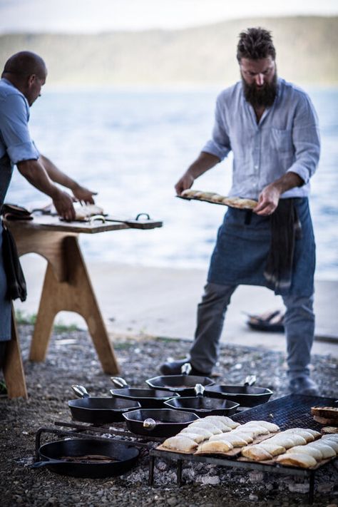 Summer Outdoor Dinner - Salt and Stone — Secret Supper Salt And Stone, Secret Supper, Summer Succotash, Fried Potato Chips, Grilled Halibut, Cultured Butter, Salt Stone, Outdoor Dinner Parties, Dinner Party Summer