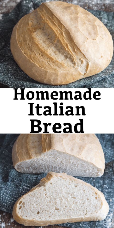 Homemade Italian Bread, Italian Bread Recipe, Easy Homemade Bread, Italian Bread Recipes, Italian Recipes Appetizers, Tasty Bread Recipe, Italian Recipes Dessert, Italian Recipes Traditional, Italian Bread