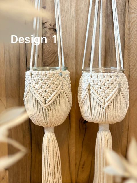 Simpul Makrame, Macrame Bags, Macrame Plant Hanger Patterns, Makramee Diy, Macrame Knots Pattern, Wall Hanging Macrame, Macrame Wall Hanging Patterns, Home Decor Idea, Macrame Plant Holder