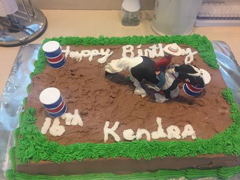 Barrel Racing Birthday Cake Barrel Racing Cakes Birthdays, Barrel Racing Birthday Cake, Barrel Racing Birthday Party Ideas, Barrel Racing Cake, Rodeo Cake Ideas, Racing Birthday Cake, Country Birthday Cakes, Rodeo Cake, Country Cakes