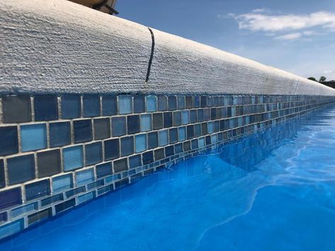 Pool Budget, Waterline Pool Tile, Pool Tile Designs, Pool Makeover, Blue Haven Pools, Pool Resurfacing, Pool Pavers, Mosaic Pool Tile, Pool Paint