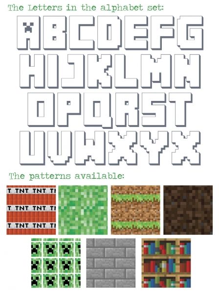 Minecraft Letters Minecraft Letters Printable Free, Minecraft Party Banner, Minecraft Birthday Banner Printable Free, Minecraft Font Letters, Minecraft Letters Alphabet, Minecraft Lettering, Minecraft Printables Free Templates, Minecraft Alphabet Letters Banner, Minecraft Letter Banner