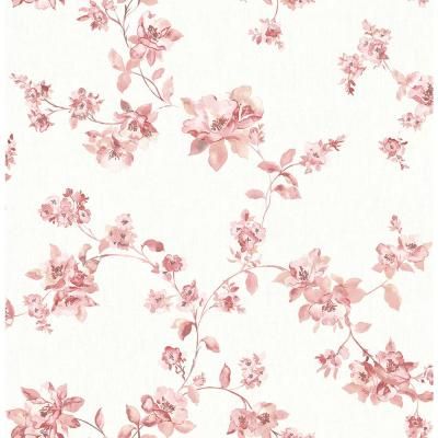 56.4 sq. ft. Cyrus Rose Floral Wallpaper Black Floral Wallpaper, Floral Wallpaper Bedroom, Pink Floral Wallpaper, Watercolor Floral Wallpaper, Blue Floral Wallpaper, Brewster Wallpaper, W Wallpaper, Pink Floral Pattern, Trendy Wallpaper