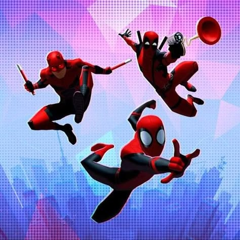 Deadpool And Spiderman, Spiderman Artwork, Marvel Artwork, Marvel Fan Art, Far From Home, Marvel Spiderman Art, Red Team, Spiderman Comic, The Spider