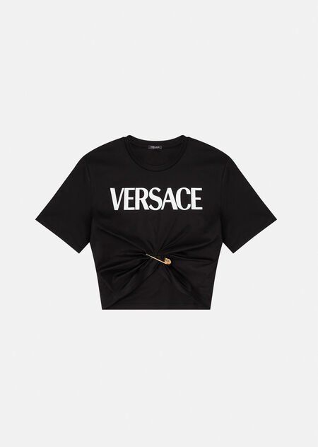 Versace Shirt Women, Versace Safety Pin, Versace T Shirt, Luxury Clothes Men, Versace Sweatshirt, Versace Shirt, Kawaii Fashion Outfits, Versace Outfit, Pin Logo