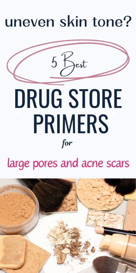 The best drugstore primers Best Makeup Primer For Large Pores, Acne Reducing Foods, Acne Prone Skin Makeup, Best Drugstore Primer, Drugstore Primer, Dry Acne Prone Skin, Primer For Oily Skin, Acne Routine, Pore Eraser