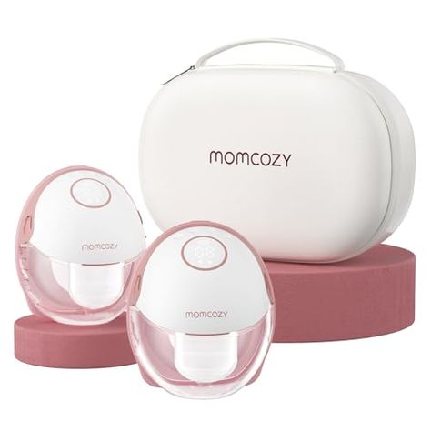 Momcozy Breast Pump Hands Free Mobile Style | M6, Wearable Breastfeeding Pump Ideal Rhythm for More Milk, DoubleFit Flange More Fit & Discreet with 3 Modes & 9 Levels, 24mm - 2 Pack Cozy Red Mom Cozy Breast Pump, Milk Pump, Baby Staff, Fsa Eligible Items, Mom Dr, Baby Wishlist, Increase Milk Supply, Recommended Books, Baby Necessities