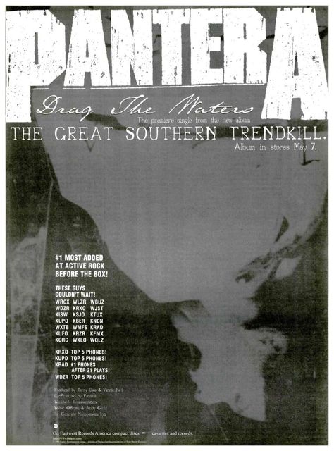 Pantera Pantera Poster, Pantera Band, Dorm Wall Art, Fav Music, Drawing Book, Music Pictures, Black And White Posters, Wall Posters, Band Posters