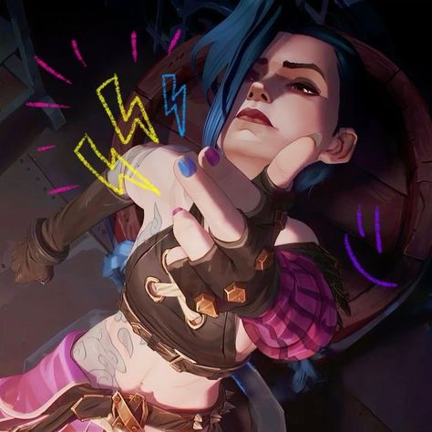 Jinx Arcane Pfp Aesthetic, Arcane Genderbend, Jinx Doodles, Jinx Hair Down, Jinx And Vi Matching Pfp, Jinx Act 3, Arcane Aesthetic Icon, Arcane Jinx Pfp, Jinx Pfps Arcane