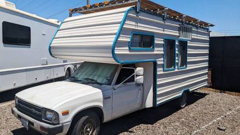 Toyota Dolphin Remodel, Used Campers For Sale Near Me, 1983 Toyota Pickup 4x4, Toyota Dolphin, Gmc Motorhome For Sale, Mesa Az, 1958 Apache Truck, Class C Rv, Motorhome