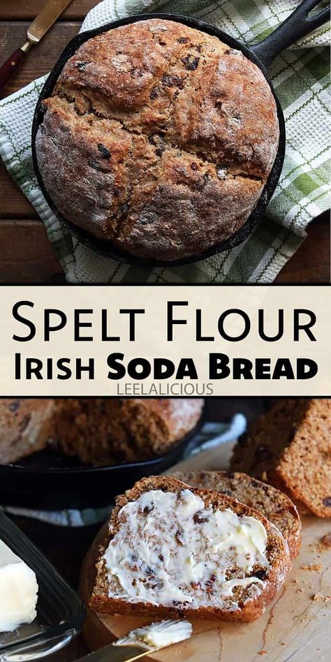 Spelt Bread Recipe, Spelt Flour Recipes, Spelt Recipes, Irish Bread, Soda Bread Recipe, Spelt Bread, Main Entrees, Biscuit Rolls, Irish Soda