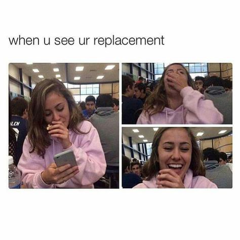 Seeing your replacement Laugh At Yourself, Funny Love, Text Me, Memes Quotes, Really Funny, I Laughed, Funny Pictures, Funny Quotes, Funny Memes