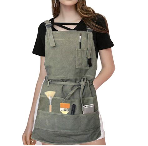 gifts for artists birthday ideas | #artist #giftideas #artisthue Gardening Overalls, Painting Teacher, Branded Aprons, Tool Apron, Painting Apron, Canvas Apron, Artist Apron, Apron With Pockets, Work Aprons