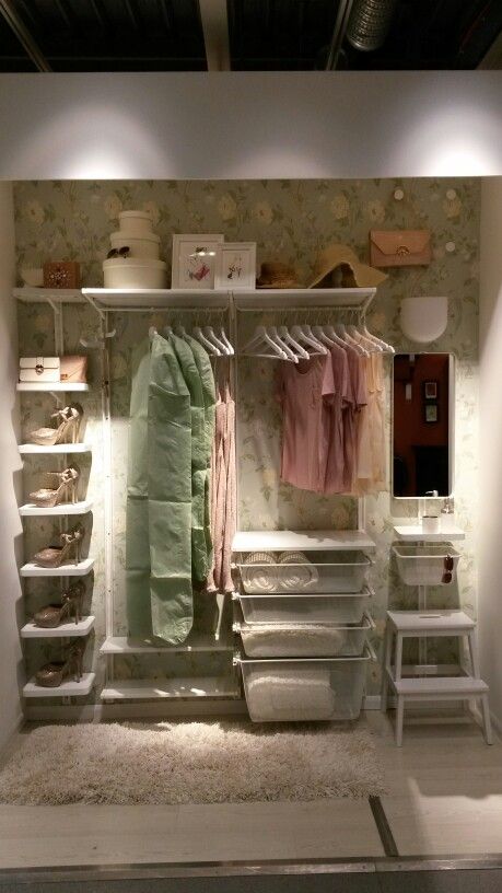 Ikea Algot built in wardrobe solution Ikea Boaxel Closet Ideas, Boaxel Ikea Ideas, Ikea Closet Ideas, Ikea Wardrobe Storage, Ikea Boaxel, Algot Ikea, Walk In Closet Ikea, Ikea Algot, Ikea Closet Organizer