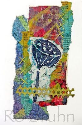 Ro Bruhn Art Ro Bruhn, Unusual Objects, Botanical Collage, Fabric Journal, Tea Bag Art, Day Journal, Foam Stamps, Scrap Fabric Projects, Creative Textiles