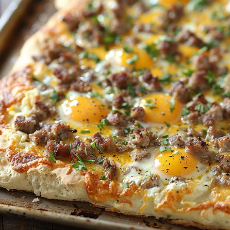 🍕 Try a delicious twist on a classic breakfast with Biscuits and Sausage Gravy Breakfast Pizza! 🍳🍕 #BreakfastPizza #SausageGravy Biscuits and Sausage Gravy Breakfast Pizza Ingredients: Refrigerated biscuit dough (1 can) Breakfast sausage (1 lb) All-purpose flour (1/4 cup) Milk (2 cups) Shredded cheese (1 cup) Eggs (4, scrambled) Salt and pepper (to taste) Instructions: Preheat oven to 375°F. Flatten biscuit dough onto a baking sheet. Cook sausage, then stir in flour. Gradually add milk, c... Breakfast With Biscuits, Sausage Gravy Breakfast Pizza, Sausage Gravy Breakfast, Gravy Breakfast, Biscuits And Sausage, Instagram Recipes, Biscuit Dough, Classic Breakfast, Pizza Ingredients