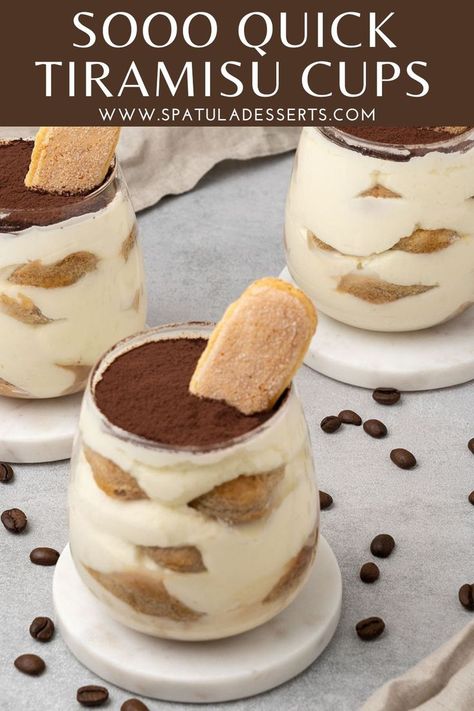 Best Tiramisu Cups Mini Tiramisu Cups Easy, Tiramisu Pudding Cups, Book Club Desserts, Dessert Cup Ideas, Individual Tiramisu Cups, Mini Tiramisu Cups, Desserts For Summer, Mini Tiramisu, Tiramisu Cups