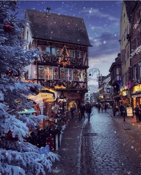 Wonderful Places on Instagram: “Wonderful winter night in Colmar - France ✨❄️❄️❄️✨ . Picture by ✨✨@tonyrammath✨✨ #wonderful_places for a feature 💙” Travel Quotes Wanderlust Adventure, Nature Quotes Adventure, Alsace France, Gorgeous Houses, France Photos, Destination Voyage, Travel Bug, Airline Tickets, Open Minded