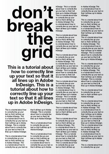 Good Typography Using a baseline grid in InDesign : Adobe InDesign Good Typography, Indesign Tutorials, Indesign Layout, Mises En Page Design Graphique, Newspaper Layout, Newspaper Design, Text Layout, Design Theory, Magazine Layout Design