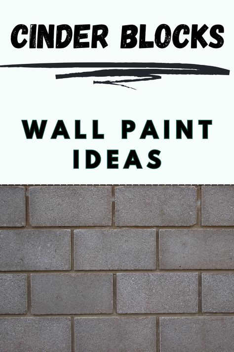 Discover inspiring ways to add color and personality to your outdoor or indoor space using paint. From bold geometric patterns to subtle ombre effects, explore techniques for turning plain cinder blocks into stylish statement walls. Elevate your home decor and showcase your creativity with these innovative paint ideas. Painted Cement Block Walls Basement, Retaining Wall With Cinder Blocks, Paint On Brick Wall, Block Walls Ideas Outdoor Concrete, Concrete Block Home Exterior Makeover, Brick And Cinder Block House, Arizona Block Wall Ideas, Painted Breeze Block Wall Interior, Painted Cinder Block Basement