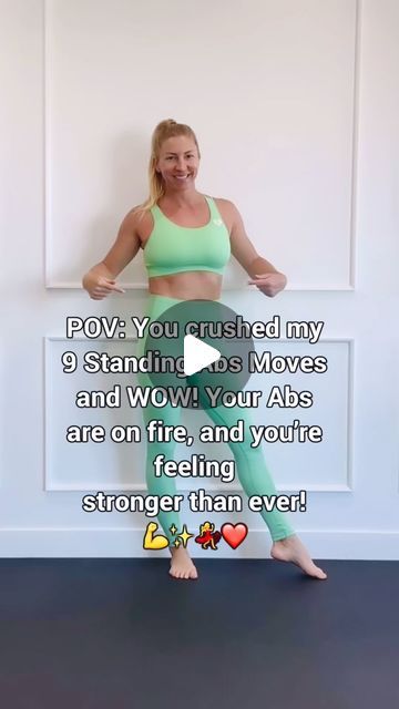 Zuzana Pouri - ONLY HOME WORKOUTS ❤️ on Instagram: "Don’t like sit-ups? Try these 9 Standing Abs Moves anywhere, anytime! Get your abs summer-ready by doing each exercise for 30 seconds and repeating the full set 3-4 times. 💃👙💪☀️

👉Take on my Standing Abs Challenge! Click the link 🔗 in my bio to get started.

Follow ➡️ @workoutsbyzz for standing workouts.
.
.
.
.
.
.
.
#abs #absworkout #abschallenge #summerabs #workoutsforwomen #workoutsformoms #workoutsforbeginners #homeworkout #standingabs #standingworkout #motivation #mompouch #csectionmom #bodyweightworkout #corestrength #coreworkout #dailyworkout #bodyweightexercises #workouttips #weightlossinspiration #weightlosstips #absmotivation #abworkout" Standing Sit Ups, Standing Workouts, Ab Moves, Standing Workout, Standing Ab Exercises, Standing Abs, Abs Challenge, Sit Ups, Core Strength