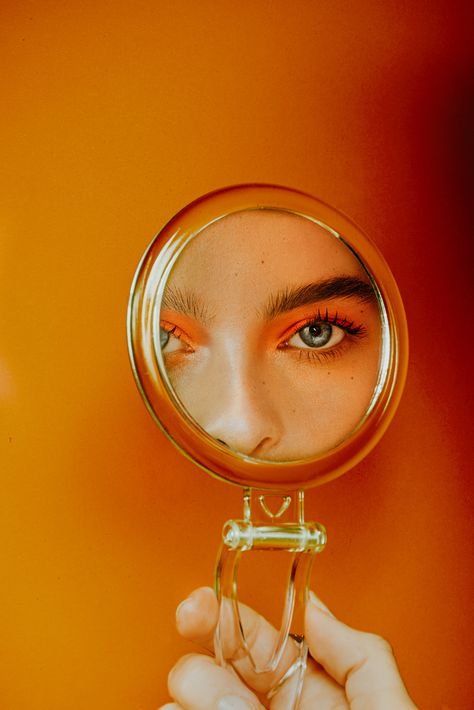 Orange Crush on Behance Orange Aesthetics, Mirror Photography, Shotting Photo, Orange Aesthetic, Orange Crush, Foto Art, Creative Portraits, 인물 사진, Photoshop Lightroom