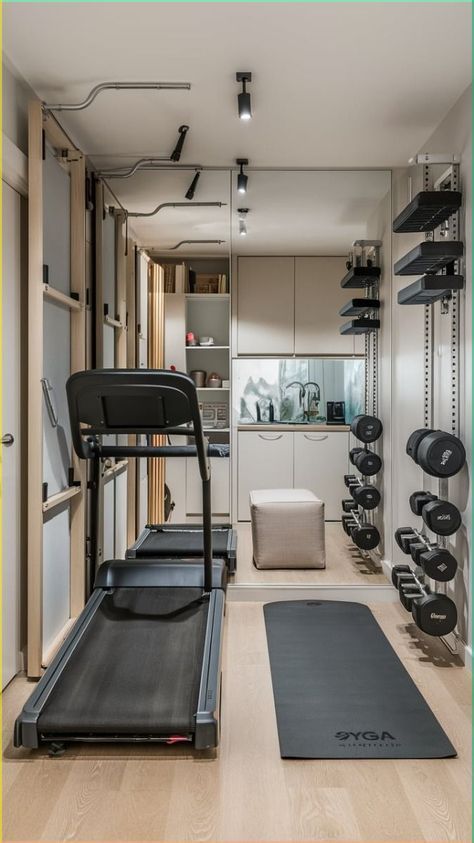 #Gym #Your #Compact #Outdoor #Ideas #Workout #DecorTips #Own #HomeStyle #HomeDecorating #Creating #HomeIdeas #Home #Spaces #Mini #for Minimal Home Gym, Home Office Gym Combo, Small Gym Room Ideas, Small Gym Room, Baseball Basement, Mini Gym At Home, Mini Gym At Home Ideas, Mini Home Gym, Spa Hammam