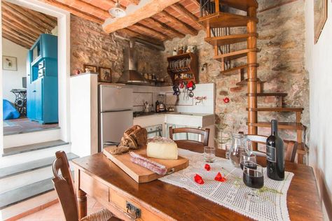 Where to rent a home in the Italian countryside for under $150   Italy Agriturismo Italian Countryside House, Italian Farmhouse Kitchen, Sicilian Decor, Italian Cottage, Italian Kitchen Design, Italian Farmhouse, Italy House, Rustic Italian, Tuscan Villa