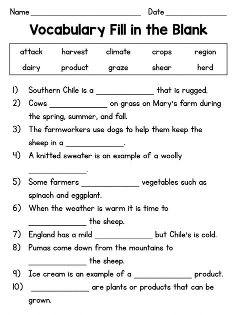 Fill-in-the-blank Worksheets Fill In The Blanks Worksheets, First Grade Reading Comprehension, Writing Printables, Word Family Worksheets, Multisyllabic Words, Classroom Anchor Charts, Spelling Worksheets, Teaching English Grammar, Phonics Practice