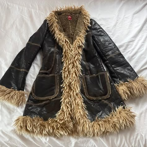 Afghan Coat, Miss Sixty, 2000s Fashion, Dream Clothes, Fashion Killa, Look Cool, Passion For Fashion, Pretty Outfits, Real Leather