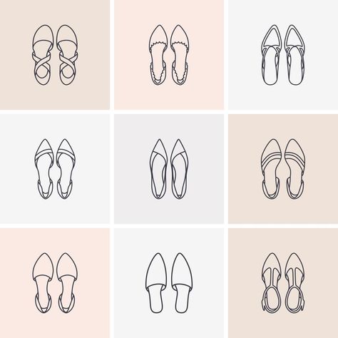 Shoes Vector, Icon Set Vector, Free Vectors, Images Photos, Icon Set, Cloth Bags, Vector Art, Vector Free, Vector Illustration