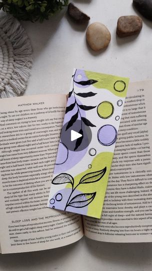 Boho Art Bookmark, Boho Art Painting Easy, Boho Bookmarks, Bookmark Acrylic, Boho Art Painting, What To Paint, Bookmark Diy, Tutorial Painting, Diy Bookmark