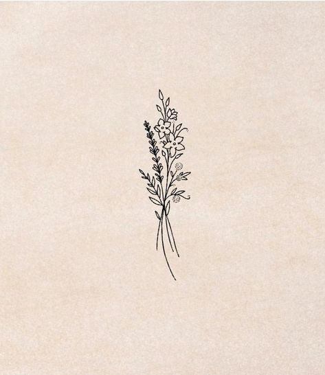 Authentic Self Tattoo, To The Ends Of The Earth Tattoo, Aesthetic Tatoos Woman, Simple Tattoo Women, Wildflower Tattoo Simple, Wildflower Drawing Tattoo, Unique Small Tattoo With Meaning, Simple Wildflower Tattoo, Boho Flower Tattoo