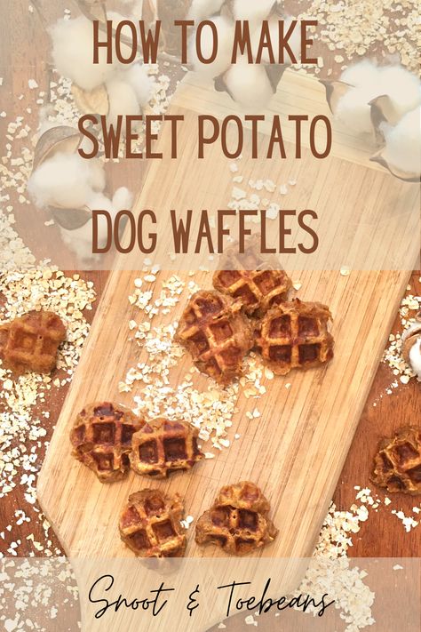 Dog Waffles, Dog Cookie Recipes, Sweet Potato Dog, Foods Dogs Can Eat, Potato Dog, Pet Treats Recipes, Dog Treats Homemade Easy, Easy Dog Treat Recipes, Doggy Treats