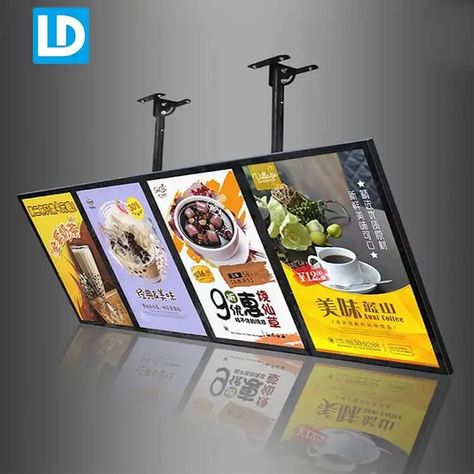 Poster Ceiling, Signage Restaurant, Papan Menu, Menu Board Design, Small Restaurant Design, Restaurant Signage, Illuminated Signage, Cafe Menu Design, Digital Menu Boards