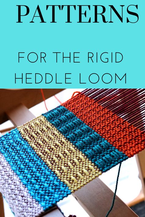 Weaving Patterns For Beginners, Weave Loom, Loom Knitting Patterns Hat, Rigid Heddle Weaving Projects, Tapestry Loom Weaving, Weaving Patterns Loom, Rigid Heddle Weaving Patterns, Weaving Patterns Design, Rigid Heddle Loom