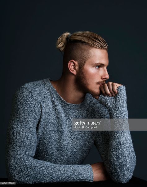 Undercut Ponytail, Ivar Vikings, Man Bun Hairstyles, Undercut Long Hair, Alexander Ludwig, Viking Hair, Men Haircut Styles, Hair Tattoos, Mens Haircuts Fade