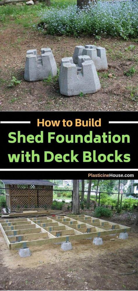 How To Build Shed, Deck Blocks, Shed Foundation, Build Shed, Building A Storage Shed, Build A Shed, Build Your Own Shed, Firewood Shed, Shed Base