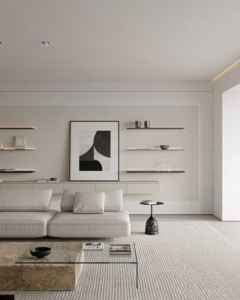 Living Room Minimal, Minimal Closet, Japandi Living Room, Minimal Living Room, 아파트 인테리어, Living Room Design Decor, Home Design Living Room, Minimalist Interior Design, Minimalism Interior