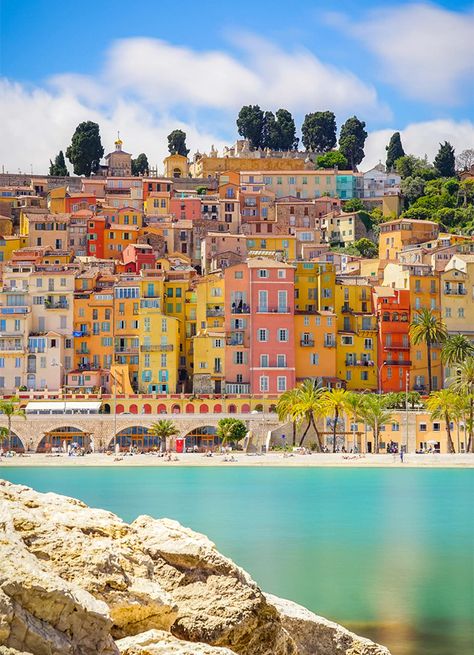 The 10 most photogenic places on the French Riviera – Vogue Australia Colorful Buildings, Vogue Living, The French Riviera, Aix En Provence, Nice France, Color Spectrum, Cote D’azur, French Riviera, Travel Goals