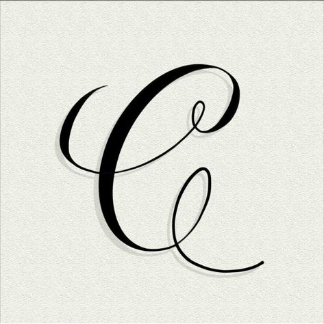 C Calligraphy Letter, Letter C Calligraphy, C Wallpaper Letter Aesthetic, Letter C Design, Calligraphy Alphabet Tutorial, Thanksgiving Cards Handmade, Chic Tattoo, Cross Wallpaper, Hand Lettering Art