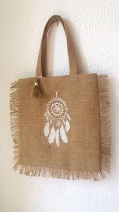 #BEAUTY ,#REALATIONSHIPS #Fashion #Outfits #Summer Outfits #Animals Jute Bags Design, Hessian Bags, Gold Tote Bag, Sac Diy, Dream Dream, Handpainted Bags, Jute Tote Bags, Burlap Bags, Painted Bags