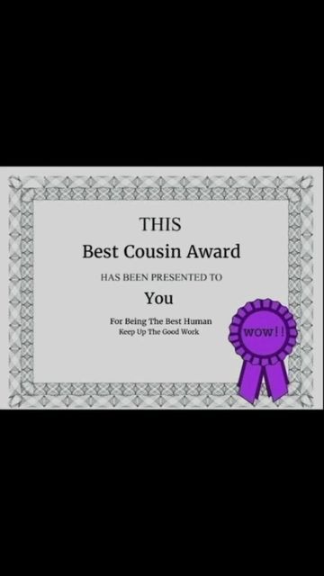 AWARDS GUY on Instagram: "Send it to who deserve it" Best Cousin Award, Best Cousin, Send It, Be A Nice Human, Potato, Good Things, On Instagram, Quick Saves, Instagram